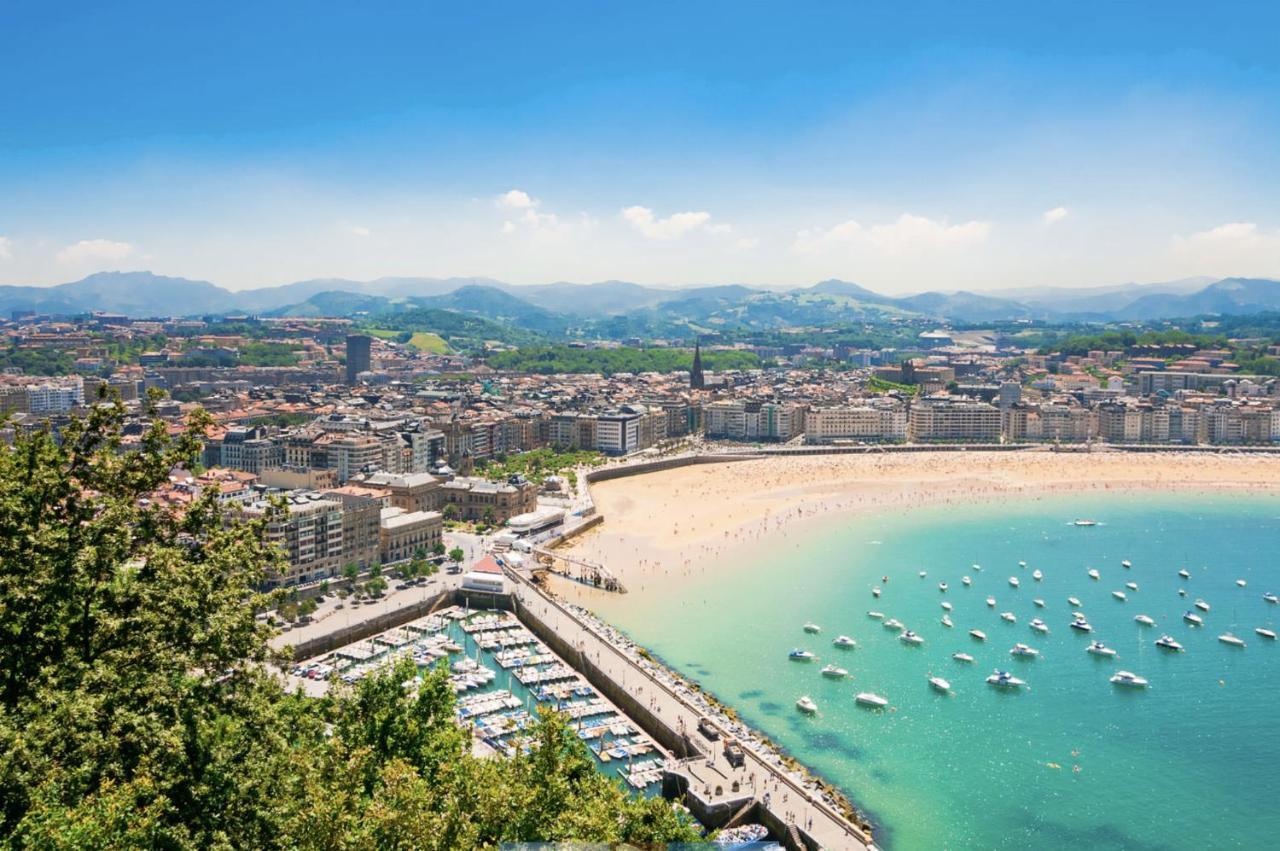 Paradise Luxurious Flat, Free Parking, 3 Double Rooms, Terrace, Jacuzzi, Fully Renovated San Sebastián Exterior foto